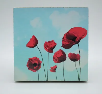Cedar Mountain Art Block Poppies