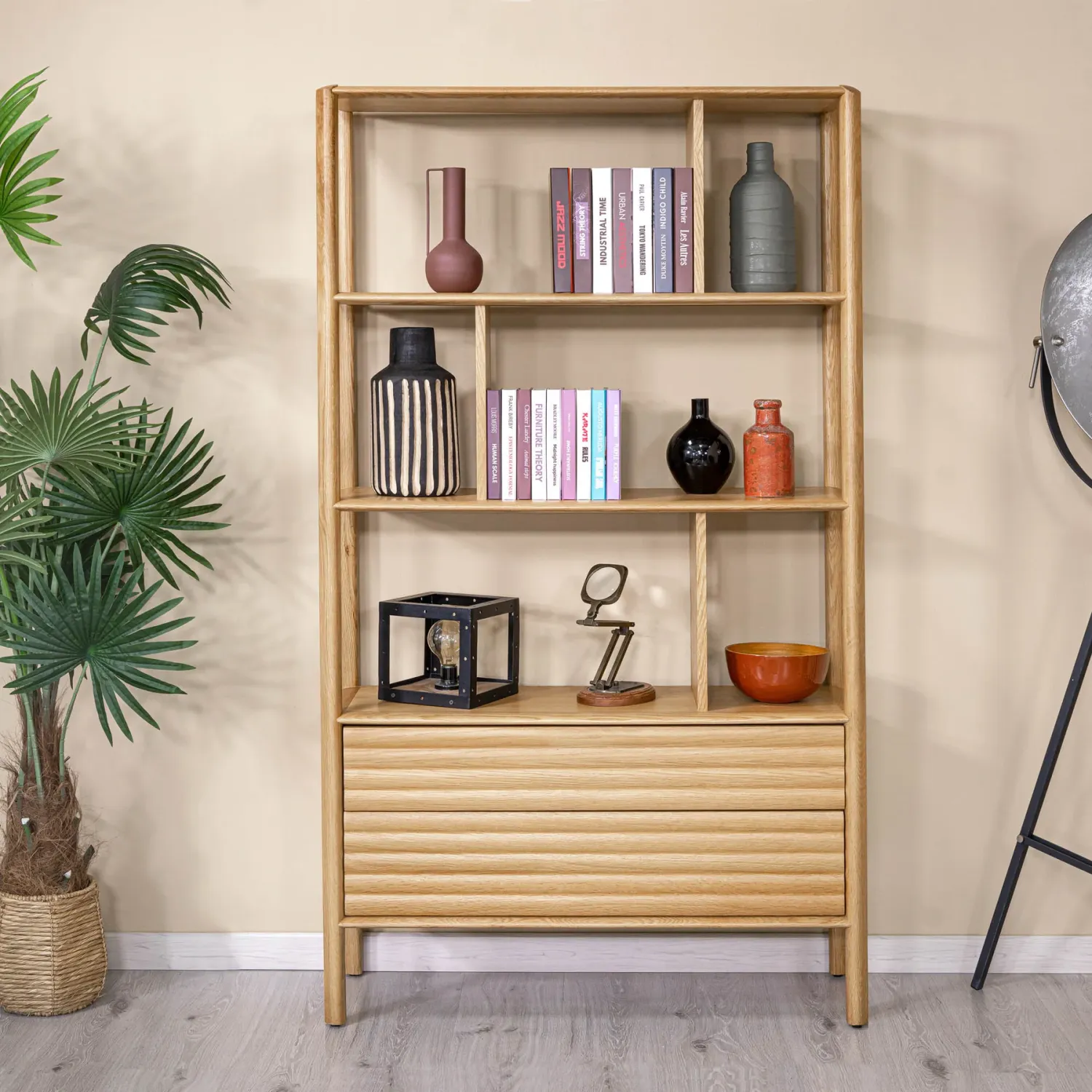 Runway Bookcase Light Oak RUN019 Runway Bookcase Light Oak RUN019