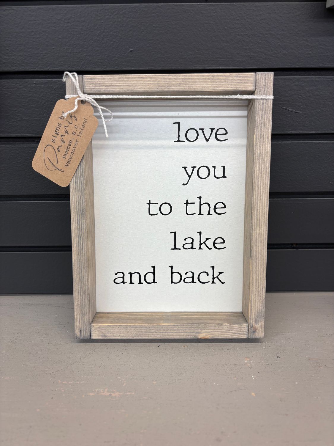 Signs by Parris To The Lake And Back 9" x 12"