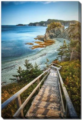 Streamline Art Stairs Beach Shoreline DMG2668 30x45