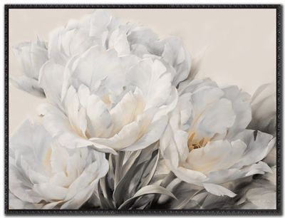 Streamline Art White Tulips WBG25578 36x48