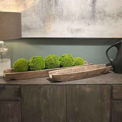 Tray Vertuu Wood Boat Tray SM Tray Vertuu Wood Boat Tray SM