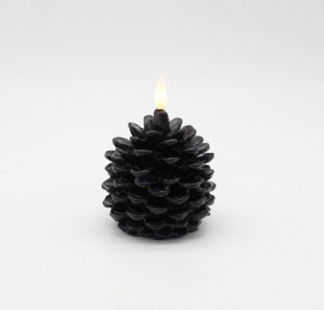 Candle V&L Black Cone Candle Sm LED A-A1095-BLK
