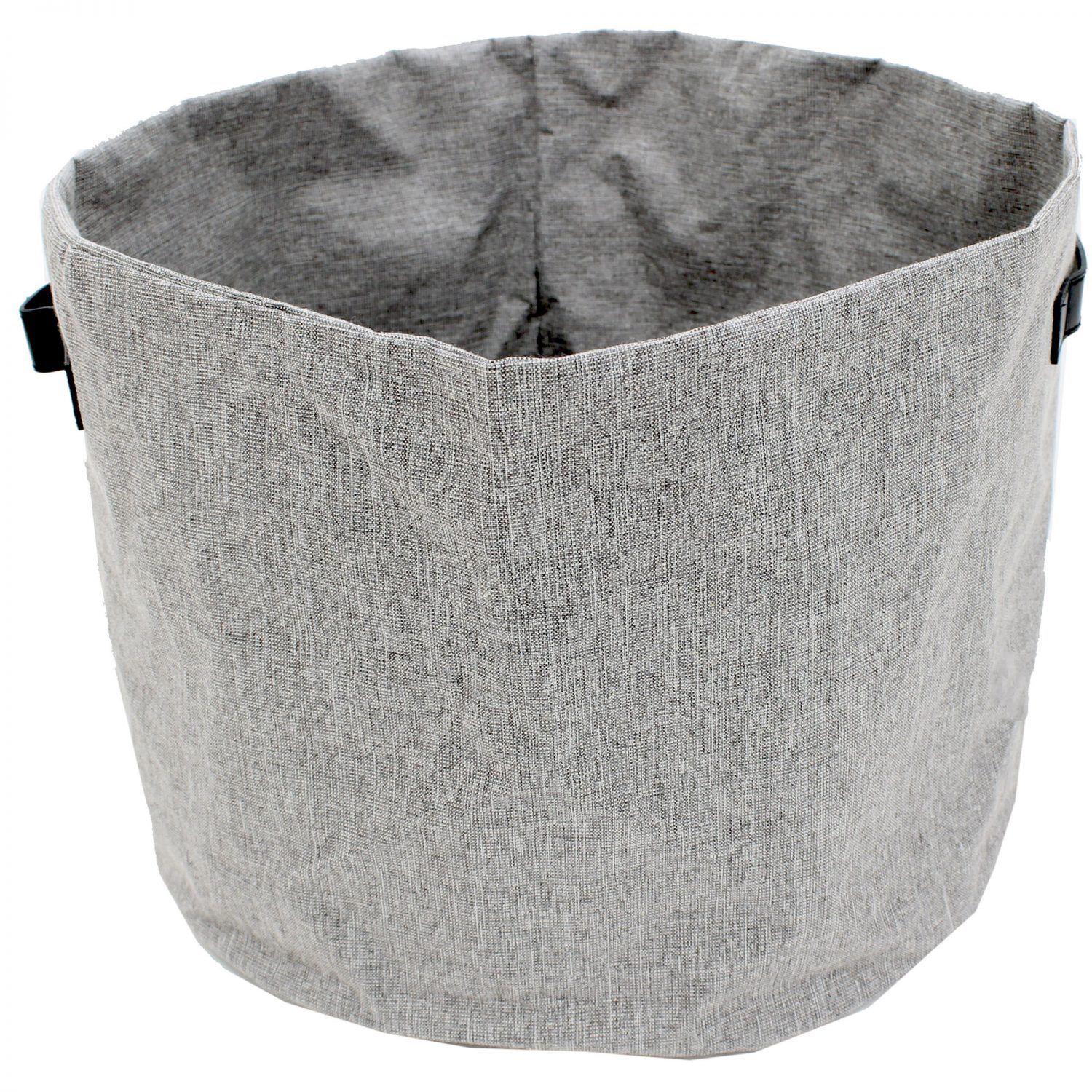 Basket Cathay Round  Grey W / Handle 15 x 11" 10-2448