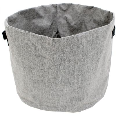 Basket Cathay Round Grey W / Handle 15 x 11 Basket Cathay Round Grey W / Handle 15 x 11" 10-2448