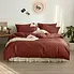 Duvet Cover Livia Nature Terracotta King w/Pillow Cases
