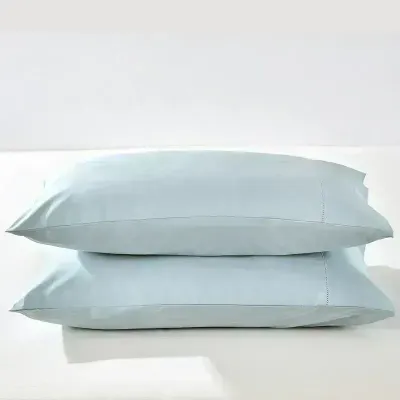 Pillow Cases Daniadown Standard/Queen ( Pair ) Ice Blue Pima Cotton