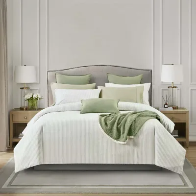 Duvet Cover Daniadown Vale Green Queen w / Pillow Cases