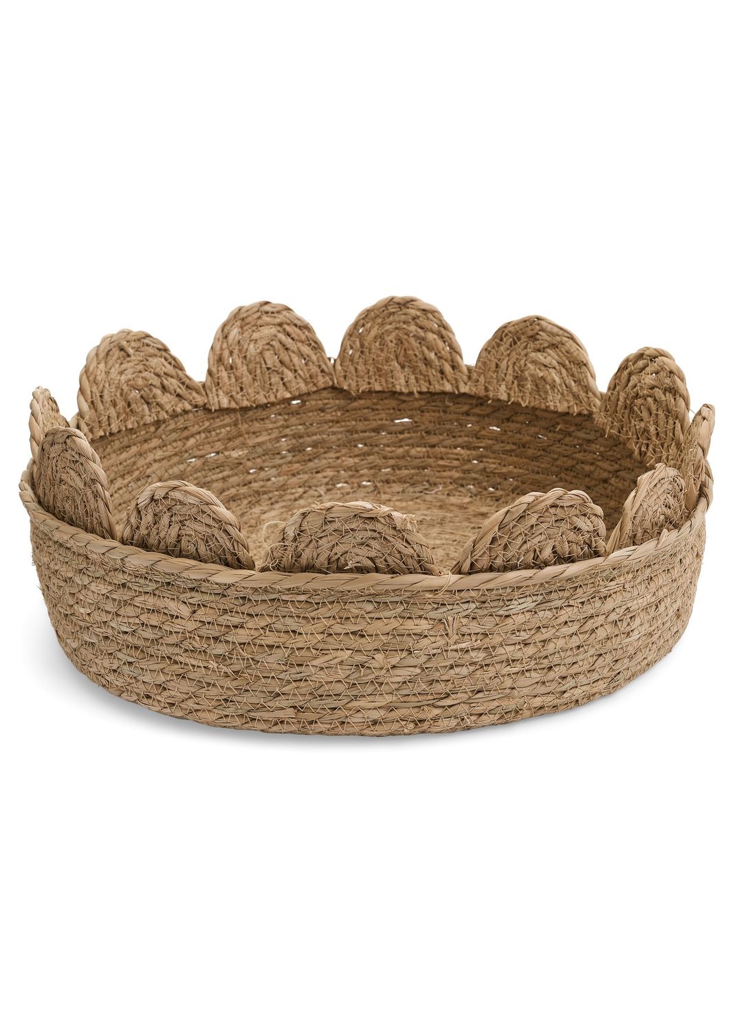 Basket ADV Scallop Rim Natural Sm 8741033 Basket ADV Scallop Rim Natural Sm 8741033