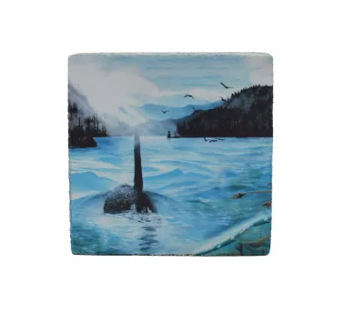 Cedar Mountain Art Block Orca Straight