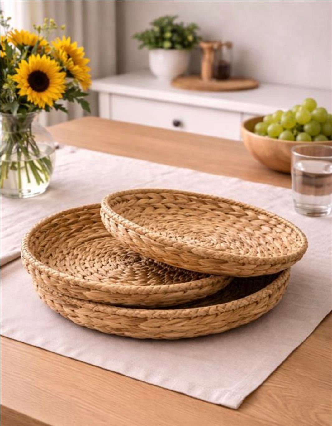 Basket Koppers Round Med 54025