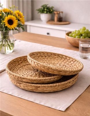 Basket Koppers Round Med 54025