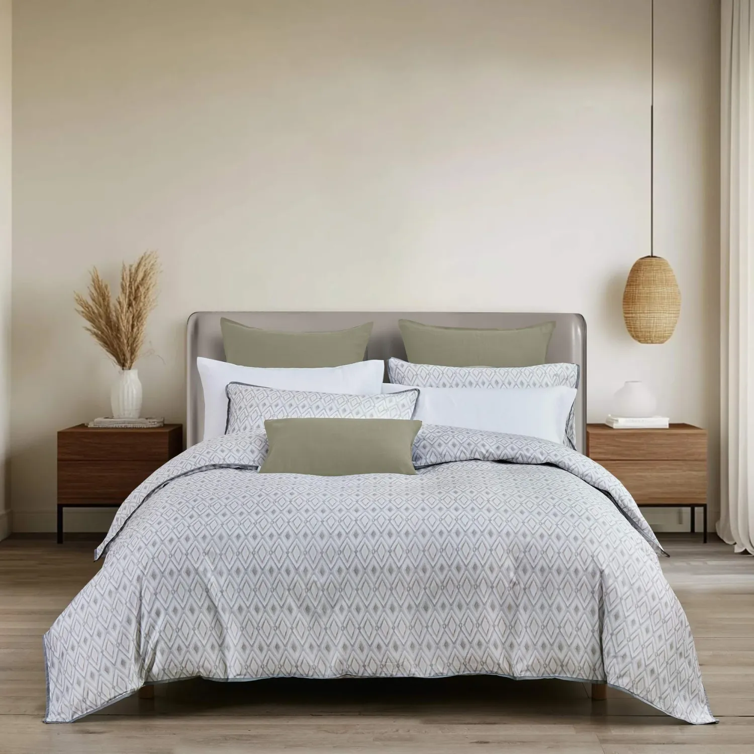 Duvet Cover Daniadown Facet King  w / Pillow Cases