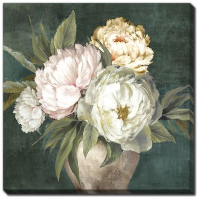 Streamline Art Peonies In Vase D4469 38x38