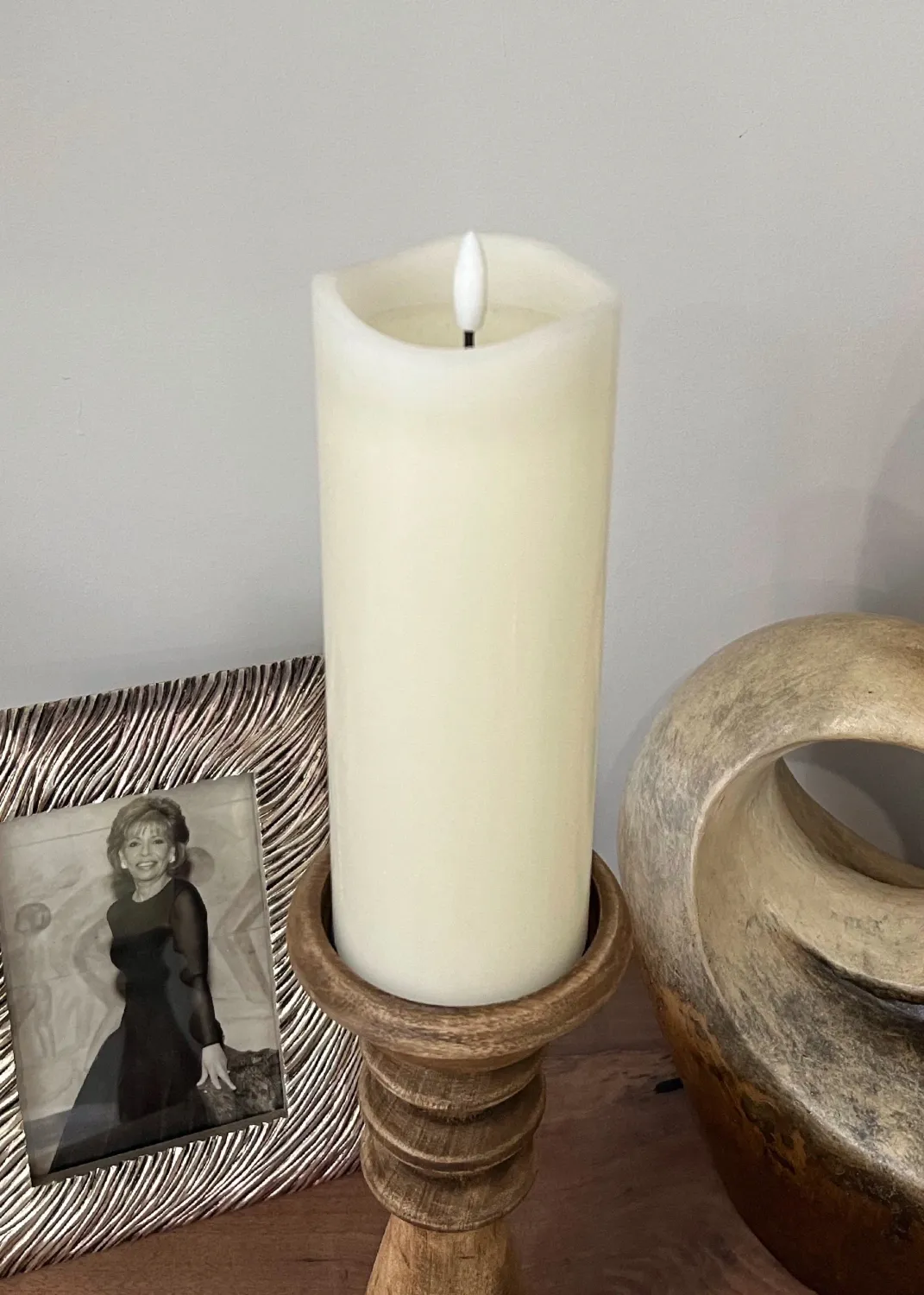Candle TriW LED  Ivory 3” x 8” 1642IVORY
