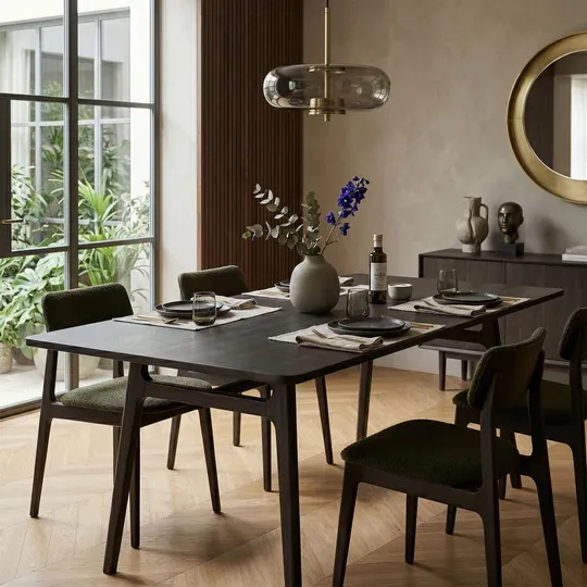 LH Remix Dining Table Antique Black REM010-ABL