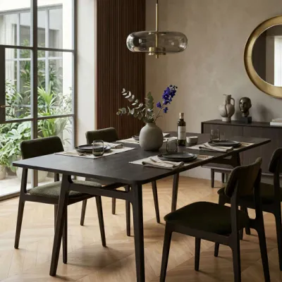LH Remix Dining Table Antique Black REM010-ABL
