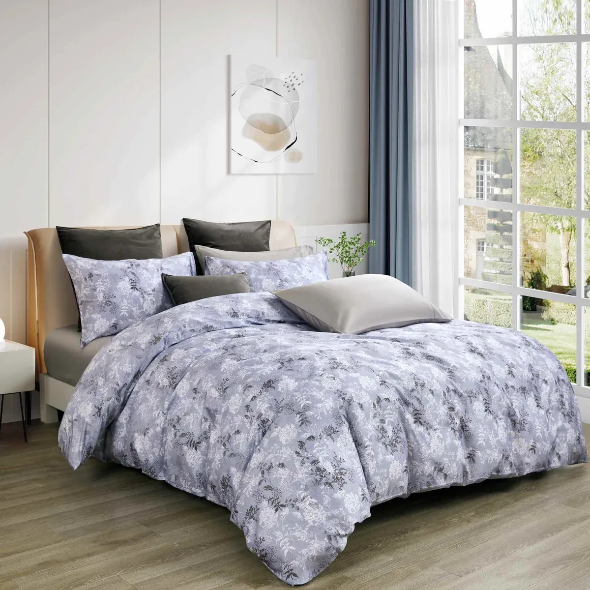 Duvet Cover Daniadown Marais Queen w / Pillow Cases Duvet Cover Daniadown Marais Queen w / Pillow Cases