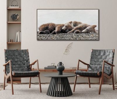 Streamline Art Cozy Slumber Framed SUN26198 24 x 48