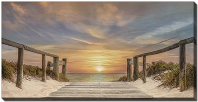 Streamline Art Sunset Beach D4828 20 x 40 Streamline Art Sunset Beach D4828 20 x 40