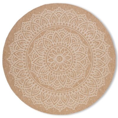 Rugs Viana Avanos Indoor/Outdoor 6’Round AVA-66-08872A WHT Rugs Viana Avanos Indoor/Outdoor 6’Round AVA-66-08872A WHT