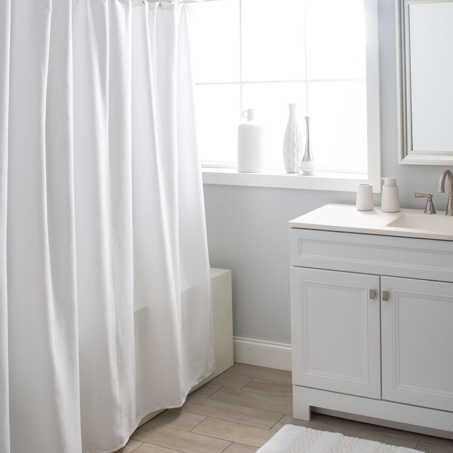 Shower Curtain M@H Bali White 204735