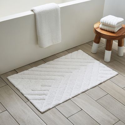 Bath Mat M@H Union White 20" x 30" 456116