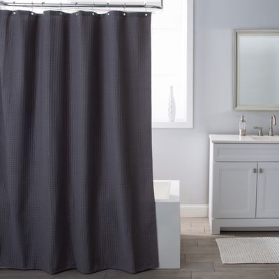 Shower Curtain M@H Chunky Waffle Grey 206114