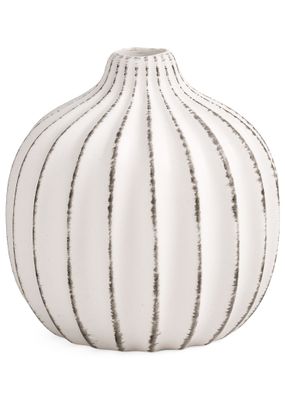 Vase ADV Strip White 5x5 8992020