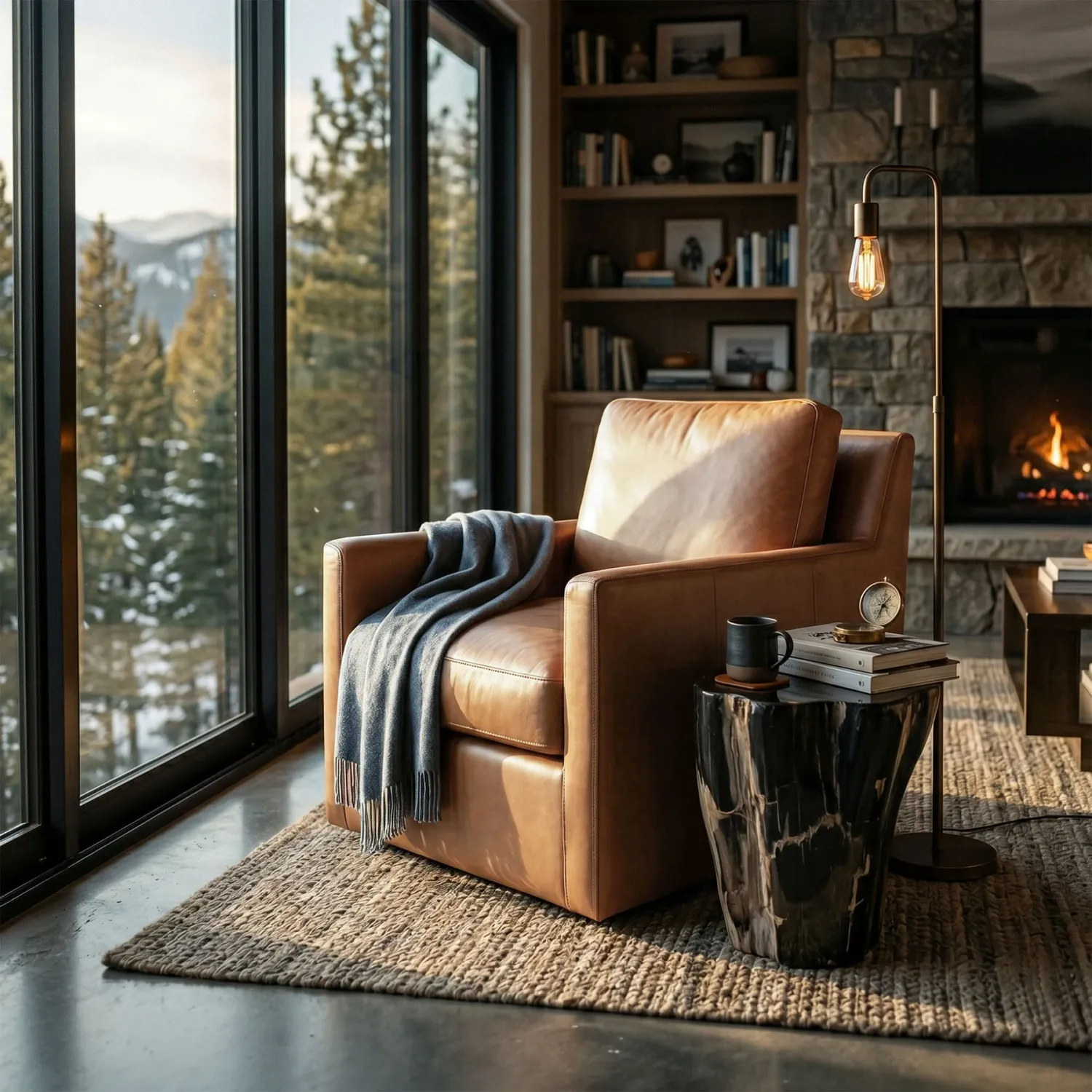 LH Europa Swivel Glider Club Chair Leather Latte EUR014-LAT LH Europa Swivel Glider Club Chair Leather Latte EUR014-LAT