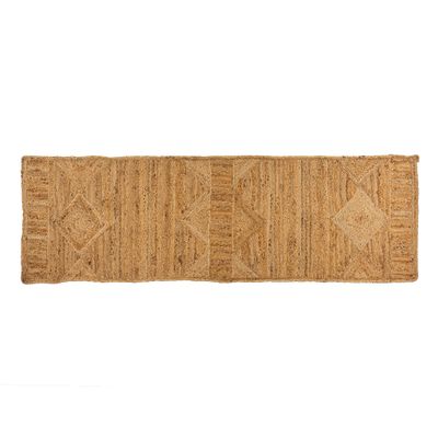Rugs Indaba Jute Diamond Runner 2.5 x 8 1-4246