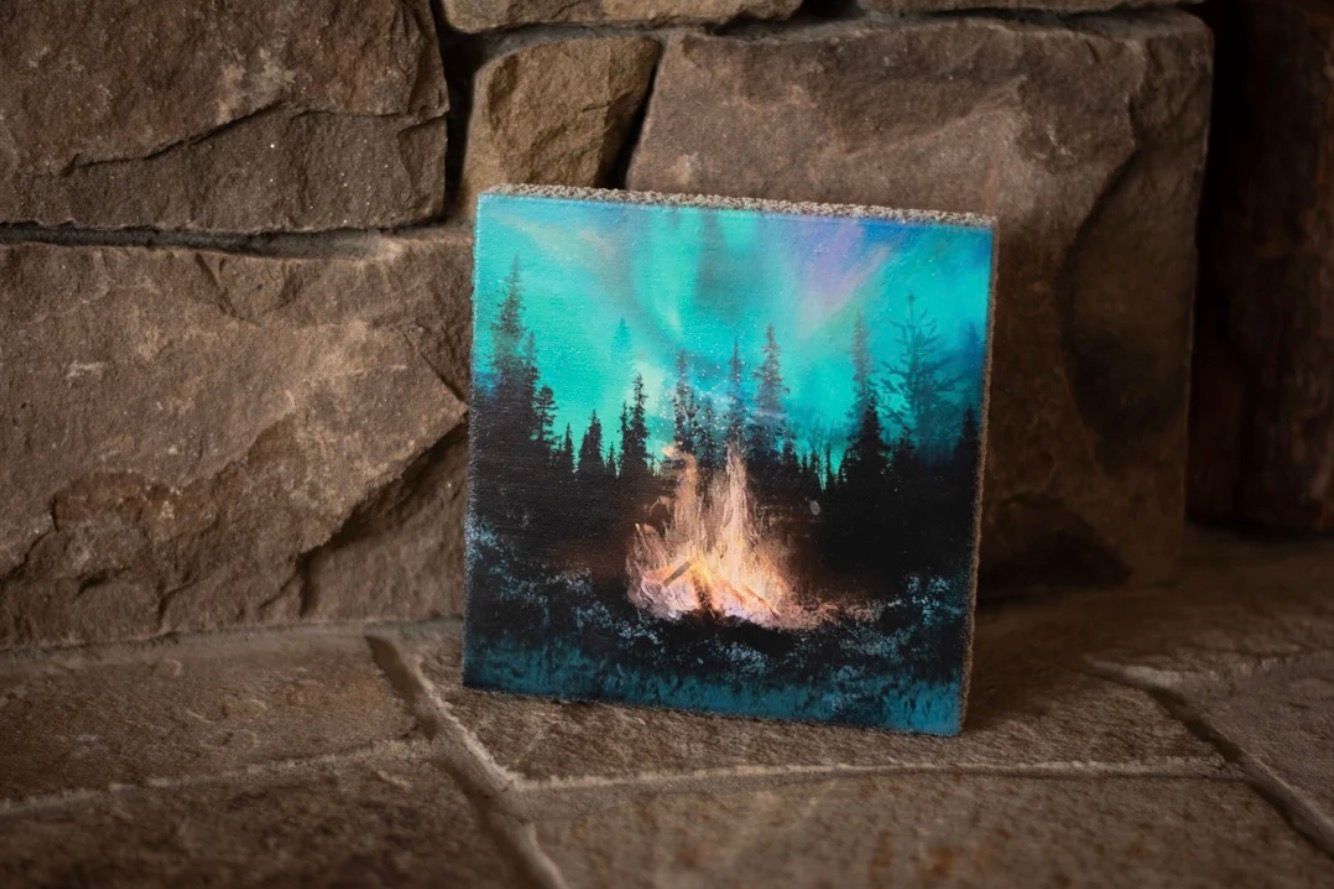 Cedar Mountain Art Block Aurora Fire Cedar Mountain Art Block Aurora Fire