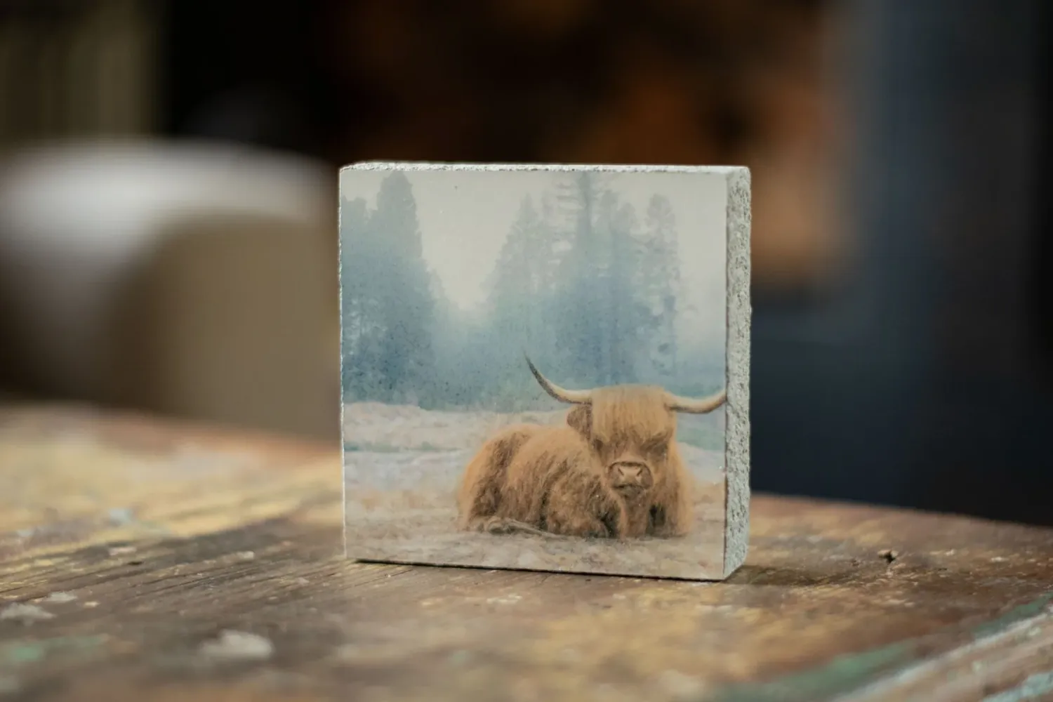 Cedar Mountain Art Block Highland Wading Cedar Mountain Art Block Highland Wading