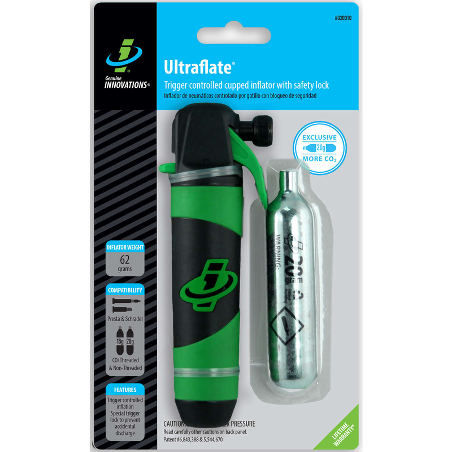 Genuine Innovation Ultra Flat Plus Co2 Inflator