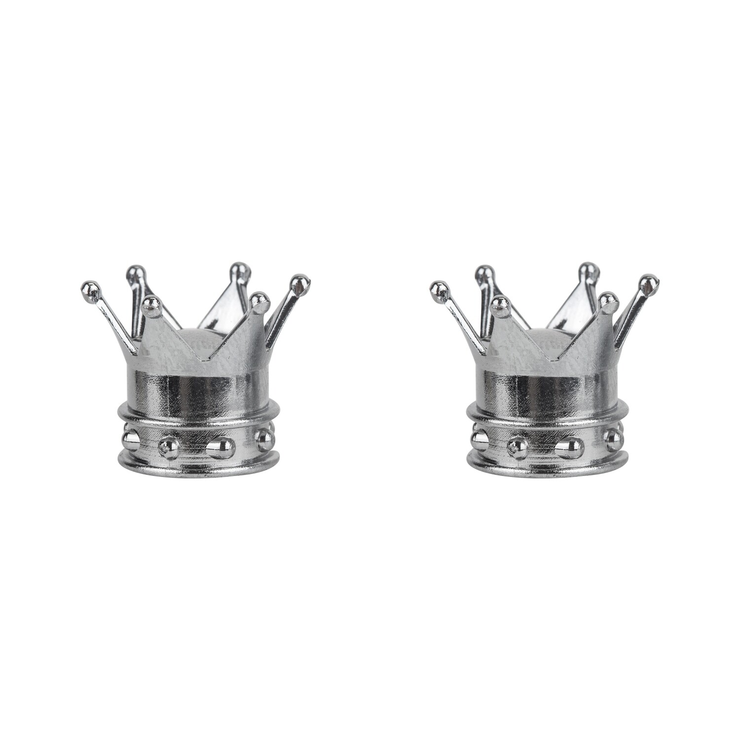 Trik Topz Valve Caps - Crown - Chrome