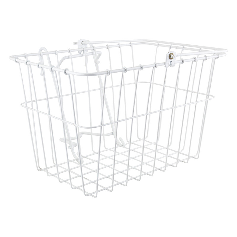 Wald Front Quick Release White Metal Basket