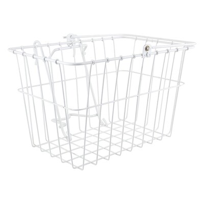 Wald Front Quick Release White Metal Basket