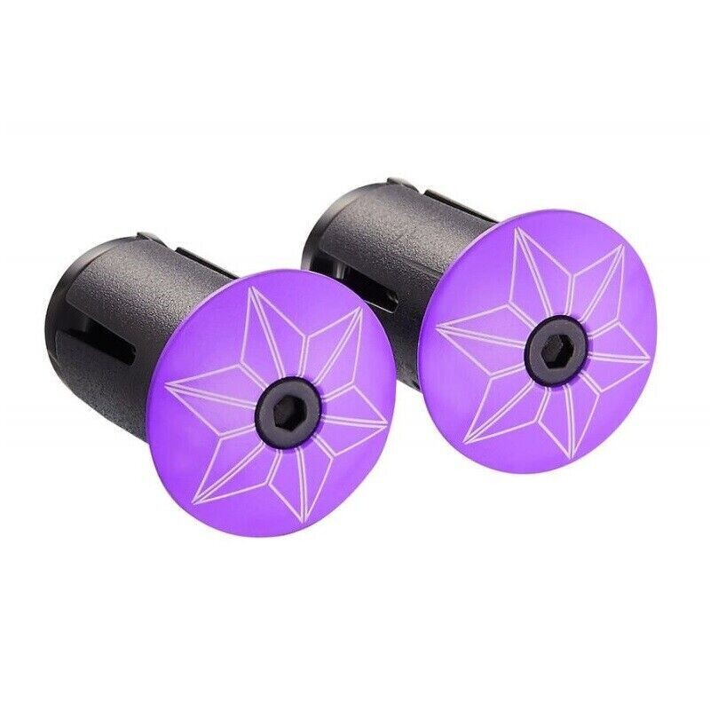 Supacaz Bar Ends - Neon Purple