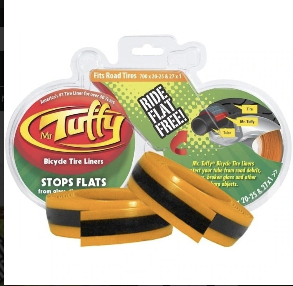 Mr. Tuffy Tire Liner 700x20-25&amp;27x1 Tuffy Orange