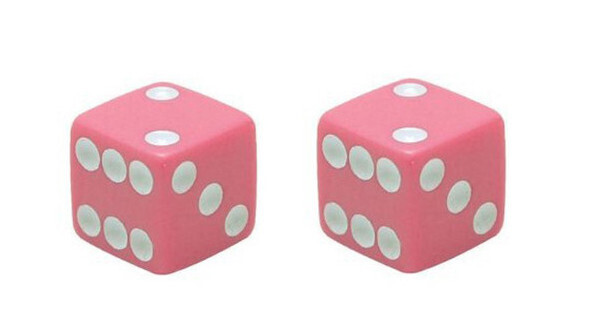Trik Topz Dice Pink Valve Caps
