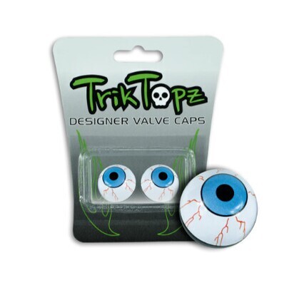 Trik Topz Valve Caps - Eye Ball Blue