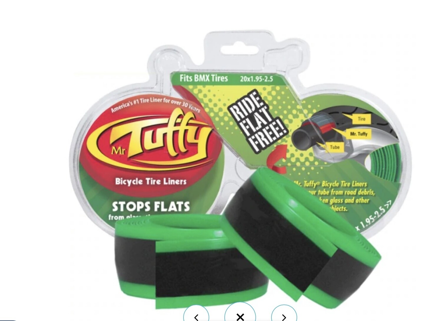Mr. Tuffy Tire Liner 20x1.95-2.5 BMX Tuffy Green