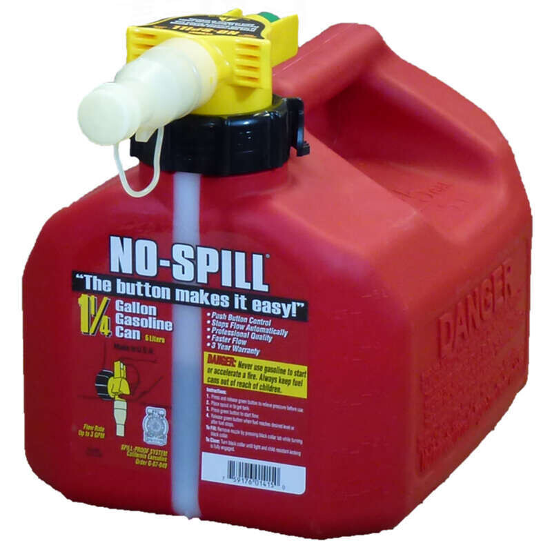 No-Spill Gas Can 1 1/4  Gallon