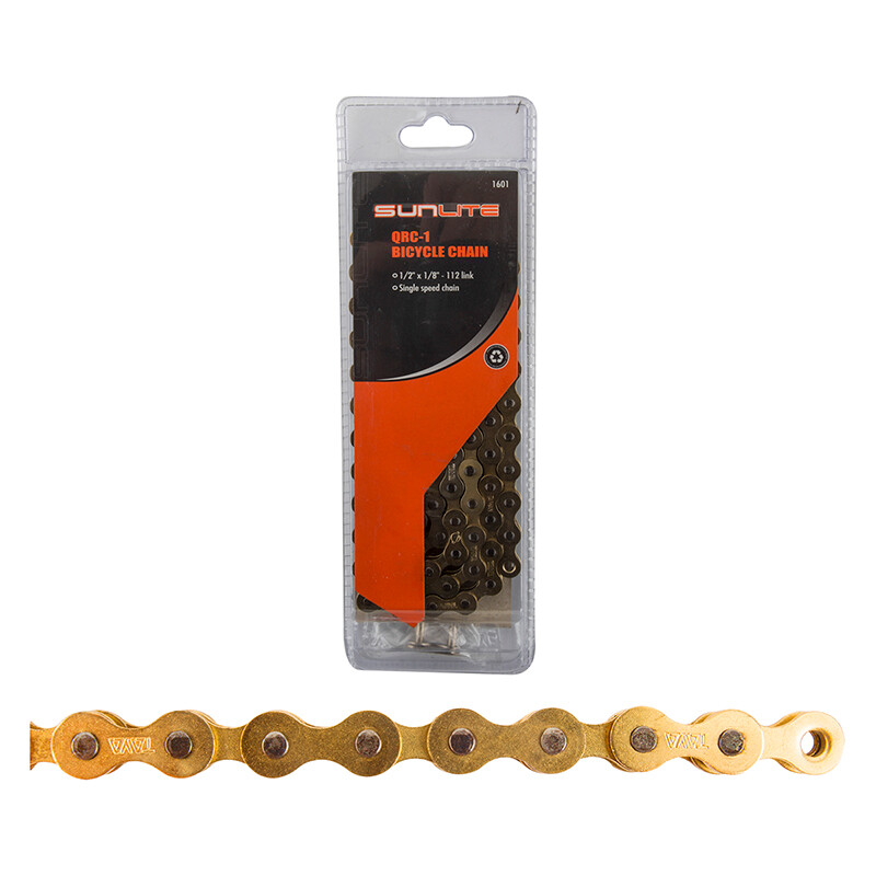 Sunlite Single Speed Chain Gold 1/2 x 1/8&quot;