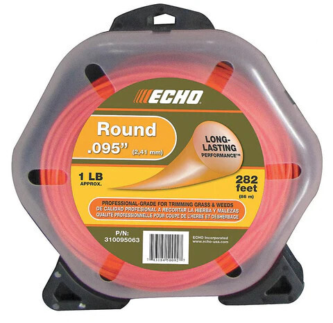 Echo Round Trimmer Line .095- 1 lb Donut-282&#39; Length