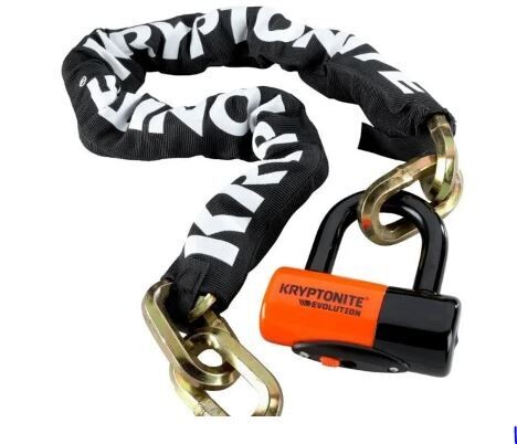 Kryptonite New York Chain Lock 1210 &amp; Evolution 4 Disc Lock