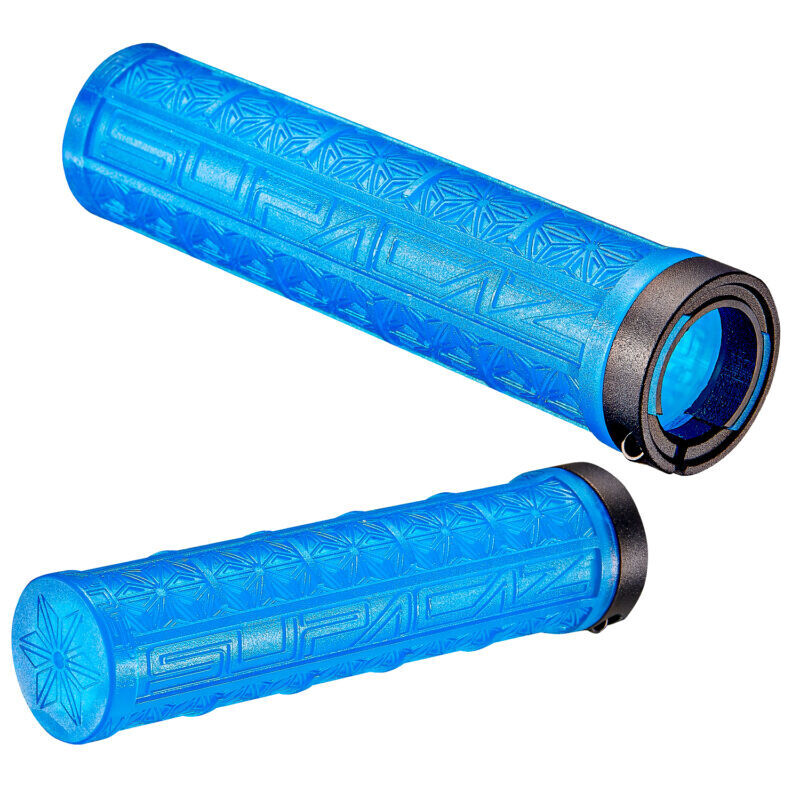 Supacaz Grizips Grips - Neon Blue