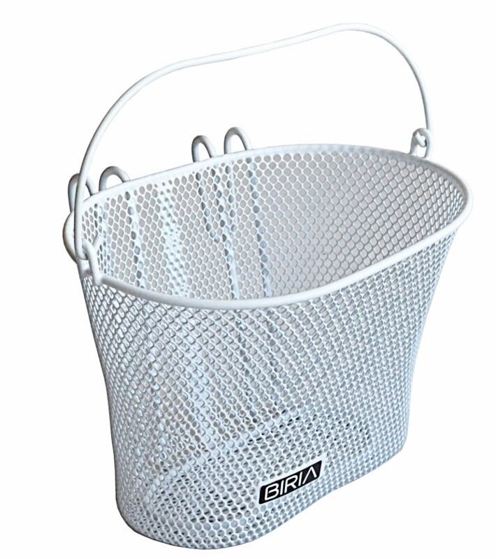 Biria Small Kids Basket With Hooks/White