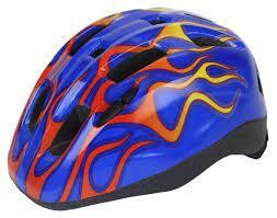 Aerous V-11 Kids Helmet Blue Flames S/M (50 to 57 cm)