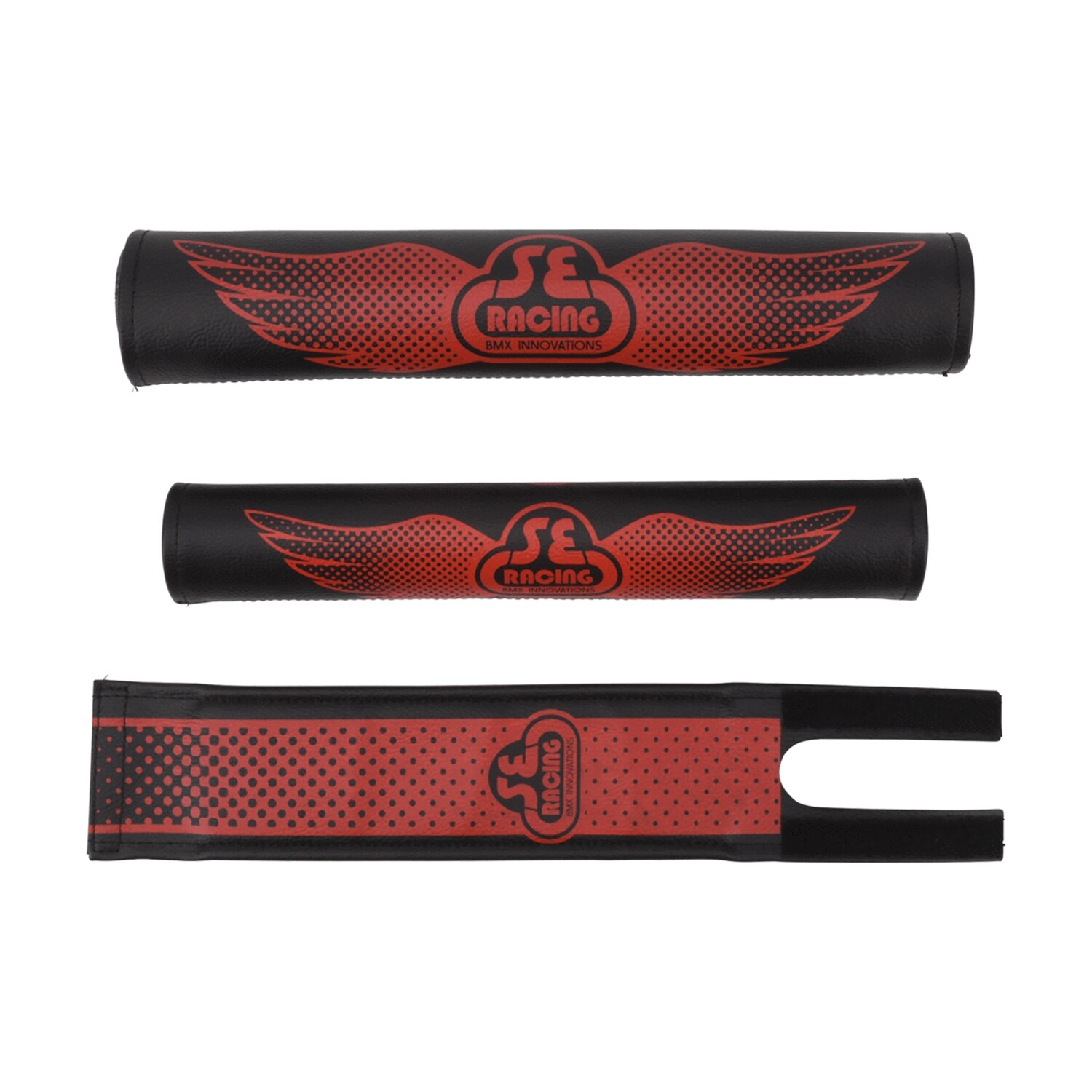 SE Wing Pad Set Fade Black/Red